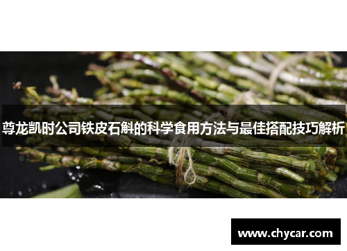 尊龙凯时公司铁皮石斛的科学食用方法与最佳搭配技巧解析 尊龙凯时公司铁皮石斛的科学食用方法与最佳搭配技巧解析