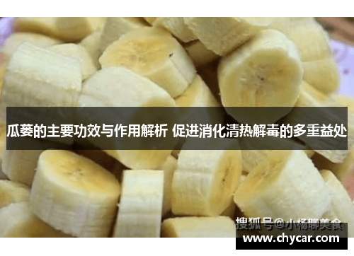 瓜蒌的主要功效与作用解析 促进消化清热解毒的多重益处